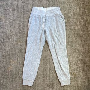Lululemon Gray Velvet Joggers